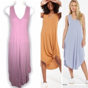 Z Supply Reverie cotton maxi midi dress purple